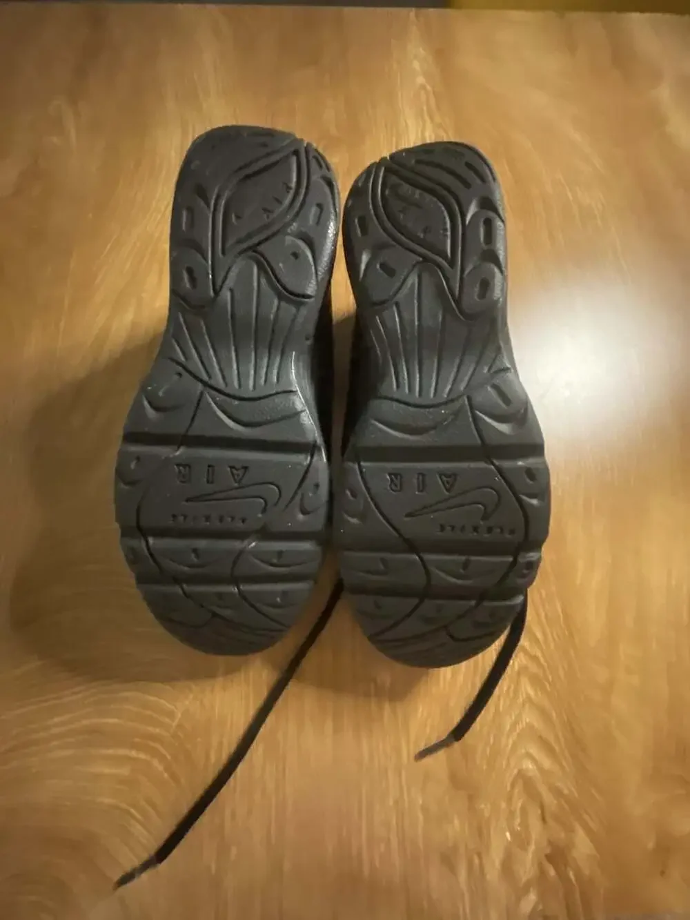 Nike Air Monarch IV Triple Black Walking Sneakers
